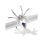 Brož Swarovski Elements Araignée - pavouček, Bílá/čirá