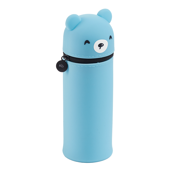 Miquelrius B2F - penál se zipem Little Pets, medvěd, sv. modrý