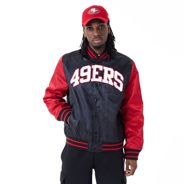 New Era Pánská bunda San Francisco 49ers NFL Satin Bomber Velikost: S