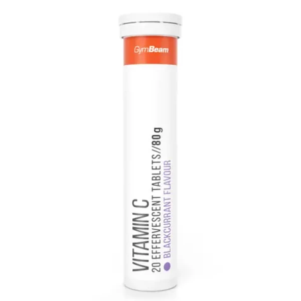 Vitamín C 1000 mg šumivý - GymBeam (černý rybíz, 20 tab.) (29943-11-čierneríbezle-20tab)