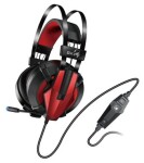 Genius GX GAMING HS-G710V černá-červená / Herní sluchátka s mikrofonem / 7.1 / vibrační / USB / ovládání hlasitosti (MIKG30504)