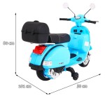 Mamido Dětský elektrický skútr Vespa modrý