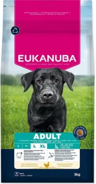 Eukanuba Adult Large / Granule / pro dospělé psy velkých a obřích plemen / kuřecí / 3 kg (1724-229478)