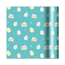 Dárkový papír - role 2 m × 70 cm - Dortíky a cupcakes - Albi