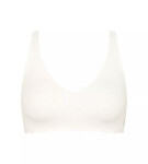 SLOGGI ZERO FEEL BLISS - Soft podprsenka: Neviditelná krajka a pocit druhé kůže Sloggi SILK WHITE L