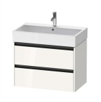 DURAVIT - Ketho.2 Umyvadlová skříňka 55x78x46 cm, 2 zásuvky, lesklá bílá K25277022220000