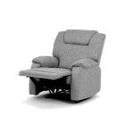 Relaxační křeslo, šedá látka, TV-4088 SIL2