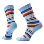 Unisex merino městské ponožky SMARTWOOL Everyday Margarita Crew Socks, Serene Blue velikost: 46-49 (XL)