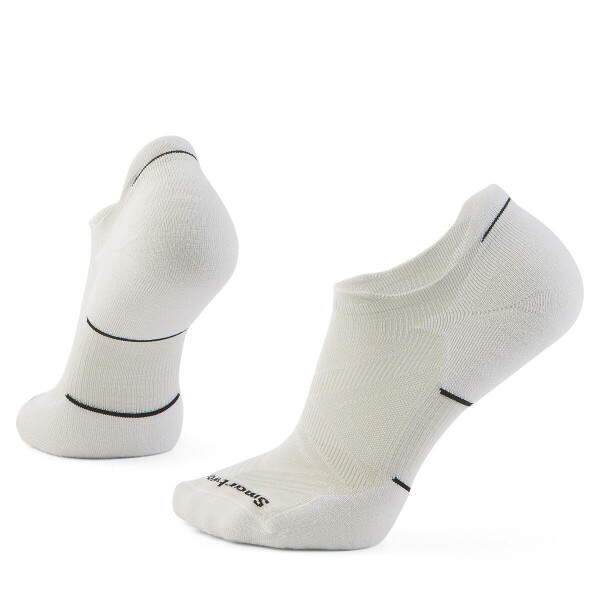Unisex merino běžecké ponožky SMARTWOOL Run Targeted Cushion Low Ankle Socks, Black/White velikost: 38-41 (M)