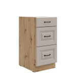 Spodní skříňka Stilo 40 D 3S BB - Premium Box Barva korpusu: Dub artisan, Barva dvířek: Grafit