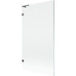 MEXEN/S - Lunar L vanová zástěna FIX 100 x 150, transparent, grafit metal 897L-100-000-95-00