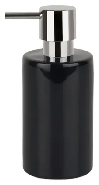 Spirella TUBE dávkovač mýdla černý / keramika / 300 ml