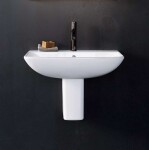 DURAVIT - ME by Starck Umyvadlo 65x49 cm, s přepadem, s otvorem pro baterii, bílá 2335650000