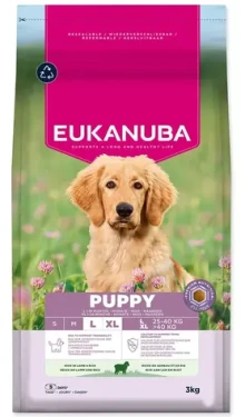 EUKANUBA Granule Puppy Large rich in lamb 3 kg / pro štěňata / velká a obří plemena / jehněčí (1724-231301)