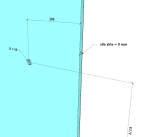 Madlo HARVIA dlouhé vertikální, olše