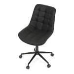 Pracovní židle, výškově nastavitelná, černá látka, KA-V3120 BK3
