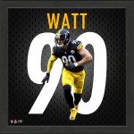 Highland Mint Obraz Pittsburgh Steelers NFL T.J. Watt Impact Jersey Frame