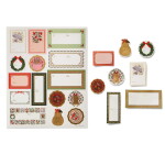 Rifle Paper Co. Vánoční samolepky Chrismastide – set 3 archů, multi barva, papír