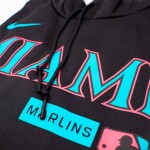 Nike Pánská mikina Miami Marlins MLB City Connect 2026 Authentic Therma Hoodie Velikost: S