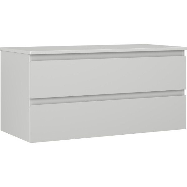 MEXEN/S - Orio koupelnová skříňka pod umyvadlo 100 cm s deskou, 2 zásuvky, šedá mat 91A10-10047-2-BFFC62