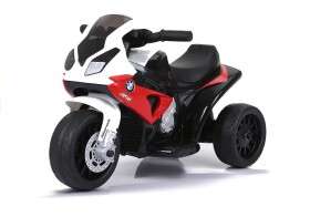 Mamido Dětská elektrická motorka BMW S1000RR tříkolka červená