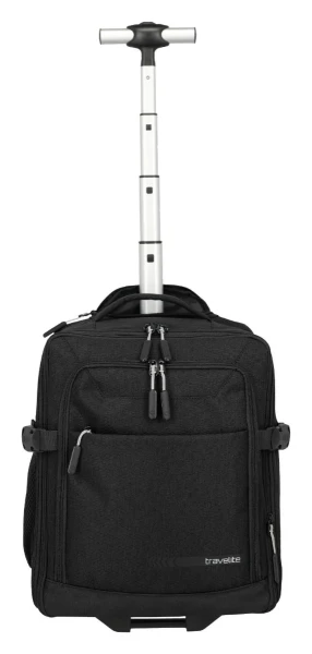 Travelite Kick Off Trolley Backpack Black 24/28 L TRAVELITE-6922-01