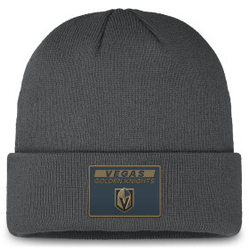 Fanatics Pánská zimní čepice Vegas Golden Knights NHL Authentic Pro Rink Prime Cuffed Beanie