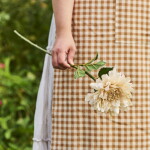 Ib Laursen Umělá květina Dahlia Butter Cream, krémová barva, plast