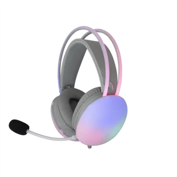 White Shark GH-2342 FIREFLY bílá / Herní Headset / 2.1m / 2 x 3.5mm + USB / RGB / PC Mac Xbox PS4/PS5 (FIREFLY-W)