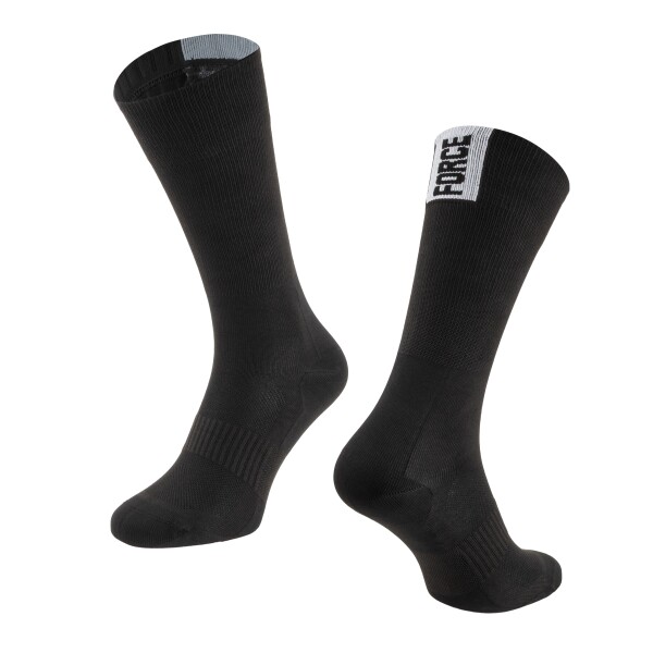 Ponožky FORCE SECTOR, černé, velikost L/XL (barva černá)