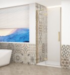 GELCO - TRINITY GOLD dveře do niky levé, 800 čiré sklo, GT1280CL-G GT1280CL-G