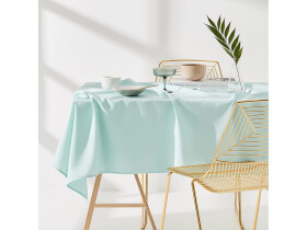 DumDekorace Ubrus na stůl v mentolové barvě bez postisku 130 x 180 cm