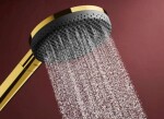 HANSGROHE - Raindance Alive Select S Set sprchové hlavice, tyče a hadice, 3 proudy, EcoSmart, leštěný vzhled zlata 24602990