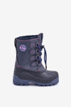 Vysoké Teplé Dětské Sněhule se Stahováním Lee Cooper LCJ-24-44-2843K Modré 33
