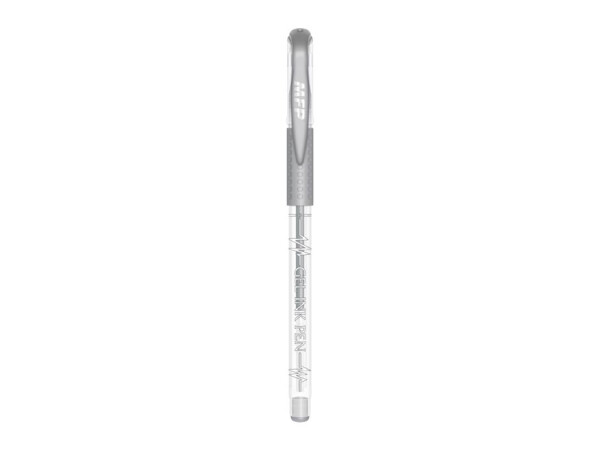 Gelové pero kus METALIC GM1038 - silver, stříbrná