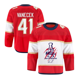 Pánský dres Vítek Vaněček #41 Stanley Cup Champion 2025 Florida Panthers Velikost: XL