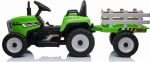 Mamido Elektrický traktor s vlečkou Blow zelený