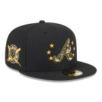 New Era Pánská kšiltovka Atlanta Braves MLB 2024 Authentic Armed Forces 59FIFTY Fitted Velikost: 7 1/2
