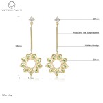 Náušnice Swarovski Elements Remigio, Zelená