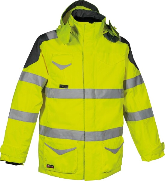 Reflexní zimní pracovní parka Cofra PROTECTION Barva: Reflexní žlutá, Velikost: 48 (CAPROTECTION_00_48)