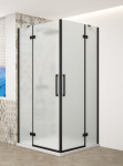 GELCO - TRINITY BLACK čtvercový kout 800x800 rohový vstup, matné sklo, GT2280-80M-B GT2280-80M-B