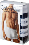 Pánské boxerky 3 Pack Trunks Cotton Stretch 0000U2662G001 černá - Calvin Klein XS