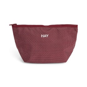 HAY Pouzdro Grid S Burgundy, červená barva
