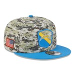 New Era Pánská kšiltovka Los Angeles Chargers NFL Camo 2023 Salute to Service 9FIFTY Snapback