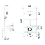 REA - Rámová sada pro podomítkové WC mísy REA-E0054