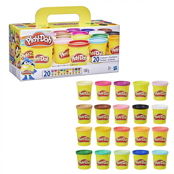 Hasbro Play Doh barevné modelíny 20 kelímků A7924