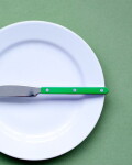 SABRE PARIS Nůž na máslo Bistrot Brillant – Garden Green, zelená barva, kov, plast