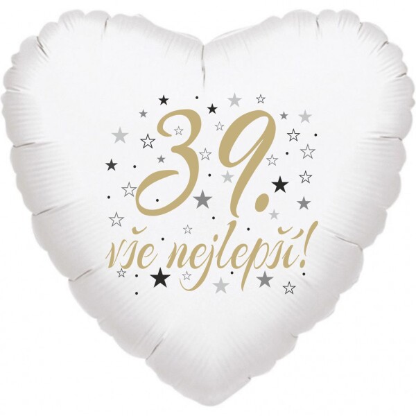 39. narozeniny balónek srdce Balonky.cz 39. narozeniny balónek srdce Balonky.cz