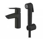 GROHE - QuickFix Start Umyvadlová baterie s bidetovou sprškou, matná černá 231232433