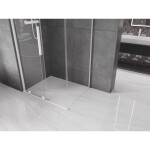 MEXEN/S - Velar sprchový kout 120 x 85, transparent, bílá 871-120-085-01-20